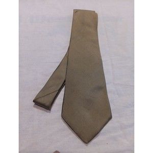 Brooks Brothers Makers Merchants Gold Woven Satin Self Helix Thick Silk Tie NR